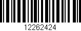 Código de barras (EAN, GTIN, SKU, ISBN): '12262424'