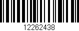 Código de barras (EAN, GTIN, SKU, ISBN): '12262438'