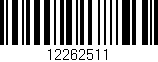 Código de barras (EAN, GTIN, SKU, ISBN): '12262511'