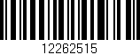 Código de barras (EAN, GTIN, SKU, ISBN): '12262515'