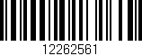 Código de barras (EAN, GTIN, SKU, ISBN): '12262561'