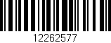 Código de barras (EAN, GTIN, SKU, ISBN): '12262577'