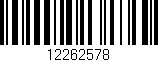 Código de barras (EAN, GTIN, SKU, ISBN): '12262578'