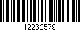 Código de barras (EAN, GTIN, SKU, ISBN): '12262579'