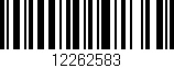 Código de barras (EAN, GTIN, SKU, ISBN): '12262583'