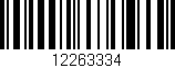 Código de barras (EAN, GTIN, SKU, ISBN): '12263334'