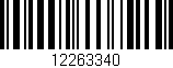 Código de barras (EAN, GTIN, SKU, ISBN): '12263340'