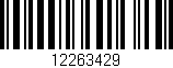Código de barras (EAN, GTIN, SKU, ISBN): '12263429'