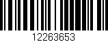 Código de barras (EAN, GTIN, SKU, ISBN): '12263653'