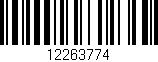Código de barras (EAN, GTIN, SKU, ISBN): '12263774'