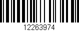 Código de barras (EAN, GTIN, SKU, ISBN): '12263974'