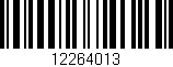 Código de barras (EAN, GTIN, SKU, ISBN): '12264013'