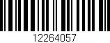 Código de barras (EAN, GTIN, SKU, ISBN): '12264057'
