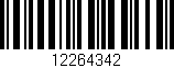Código de barras (EAN, GTIN, SKU, ISBN): '12264342'