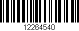 Código de barras (EAN, GTIN, SKU, ISBN): '12264540'