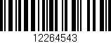 Código de barras (EAN, GTIN, SKU, ISBN): '12264543'