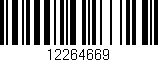 Código de barras (EAN, GTIN, SKU, ISBN): '12264669'