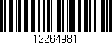 Código de barras (EAN, GTIN, SKU, ISBN): '12264981'
