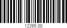 Código de barras (EAN, GTIN, SKU, ISBN): '12265.00'