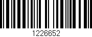 Código de barras (EAN, GTIN, SKU, ISBN): '1226652'