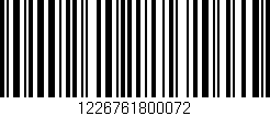 Código de barras (EAN, GTIN, SKU, ISBN): '1226761800072'