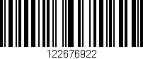 Código de barras (EAN, GTIN, SKU, ISBN): '122676922'