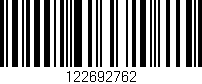 Código de barras (EAN, GTIN, SKU, ISBN): '122692762'