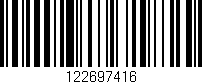 Código de barras (EAN, GTIN, SKU, ISBN): '122697416'