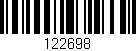 Código de barras (EAN, GTIN, SKU, ISBN): '122698'