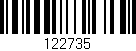 Código de barras (EAN, GTIN, SKU, ISBN): '122735'