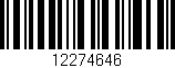 Código de barras (EAN, GTIN, SKU, ISBN): '12274646'