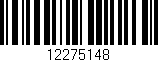 Código de barras (EAN, GTIN, SKU, ISBN): '12275148'