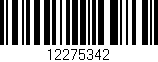 Código de barras (EAN, GTIN, SKU, ISBN): '12275342'