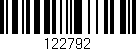 Código de barras (EAN, GTIN, SKU, ISBN): '122792'