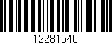 Código de barras (EAN, GTIN, SKU, ISBN): '12281546'