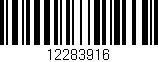 Código de barras (EAN, GTIN, SKU, ISBN): '12283916'