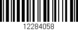Código de barras (EAN, GTIN, SKU, ISBN): '12284058'