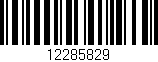 Código de barras (EAN, GTIN, SKU, ISBN): '12285829'