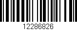 Código de barras (EAN, GTIN, SKU, ISBN): '12286826'