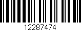 Código de barras (EAN, GTIN, SKU, ISBN): '12287474'