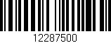 Código de barras (EAN, GTIN, SKU, ISBN): '12287500'