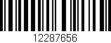 Código de barras (EAN, GTIN, SKU, ISBN): '12287656'