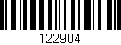 Código de barras (EAN, GTIN, SKU, ISBN): '122904'