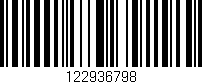 Código de barras (EAN, GTIN, SKU, ISBN): '122936798'