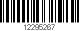 Código de barras (EAN, GTIN, SKU, ISBN): '12295267'