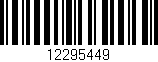 Código de barras (EAN, GTIN, SKU, ISBN): '12295449'