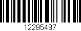 Código de barras (EAN, GTIN, SKU, ISBN): '12295487'