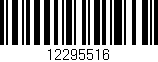 Código de barras (EAN, GTIN, SKU, ISBN): '12295516'