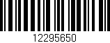 Código de barras (EAN, GTIN, SKU, ISBN): '12295650'