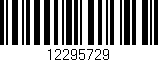 Código de barras (EAN, GTIN, SKU, ISBN): '12295729'